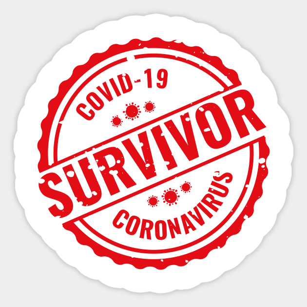 Covid Survivor Sticker by Tamie